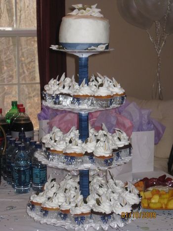 Amanda O'Malley's Bridal Shower Cupcake Tree
