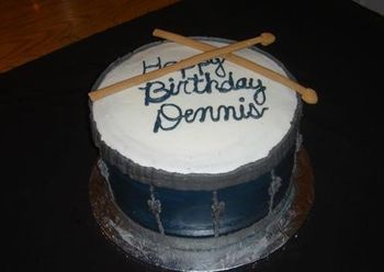 Drum birthday cake
