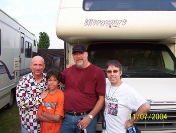 Mark, Brian, Jerry Doucette and me.

