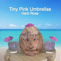 Tiny Pink Umbrellas by Herb Rose