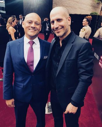 With Booking agent and Promoter (Toptalentagency) Oscar Amaya @ the Latin Grammy Ceremony.
