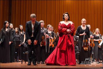 Ode to St Cecilia's Day with the great Australian tenor Paul McMahon (L) and orchestra leader Rachael Beesley (R)
