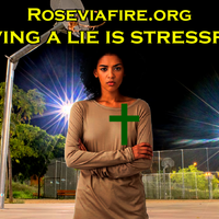 Living a lie is stressful by Roseviafire.org