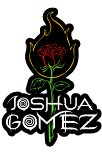 Joshua Gomez Flaming Rose Sticker