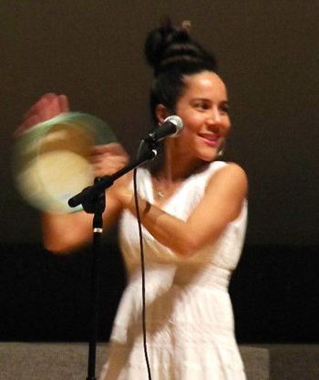 Raquel Z. Rivera at NYC CD release party. 9-10-10. Photo by Vivien Perez.
