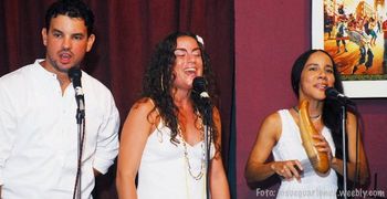 Jorge, Catarina and Raquel at Old San Juan CD release. 10-16-10. Photo by Josué Guarionex.

