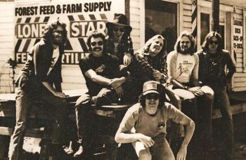 The HTLA on the Road with Gary Stewart somewhere in Texas 1979.
