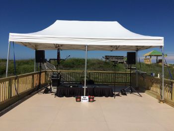 Dos Eddies getting setup for a private event in Nags Head, NC (Outer Banks) DosEddies.com
