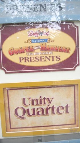 Unity Quartet Made the Sign at DollyWood 2012
