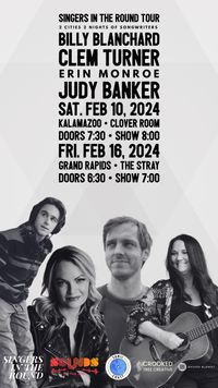 Crooked Tree Creative Song Circle at the Clover Room  w/ Judy Banker, Billy Blanchard,  Erin Harmon & Clem Turner