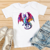 Mystical, multicolored dragon t-shirt (R-5)