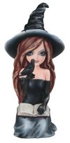 91975 Black Witch Girl with Crow & Book