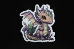 Kawaii Woodland Dragon Sticker