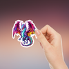 Flying Rainbow Dragon Sticker