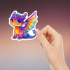 Chibi Rainbow Dragon Sticker