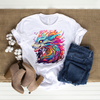 Bright, multicolored dragon t-shirt (R-6)