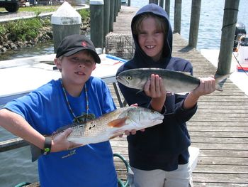 Alec and Ashton with some great fish out of Cedar Key, Florida 2012
