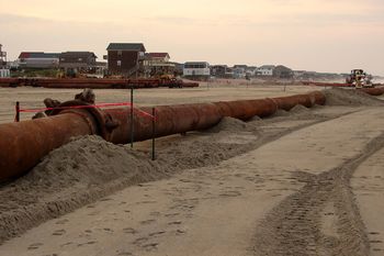 Beach Restoration Project in South Nagshead, NC
