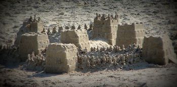 Our sand castle fortress in South Nagshead, NC
