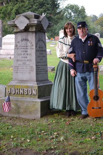 Steve and Lisa, Lorena's Grave, 2013
