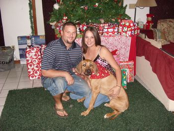 Nixie with her family for Christmas 2008
