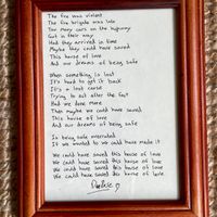 Framed song lyrics: This House Of Love