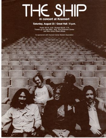 Relaxing at Krannert before the crowd pours in, 1975.
