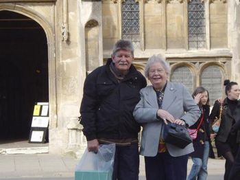 Chris & his Mum at Cirencester...
