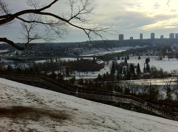 Gorgeous weather in Edmonton! Looking over the river valley.
