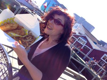 Fish & chips by Halifax Harbour.
