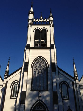 Our first visit to St. John's Church, Lunenburg, NS.

