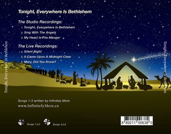 Tonight, Everywhere Is Bethlehem - the song list
