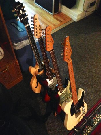 Just a few of Scott's guitars...

