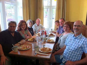 Post-church brunch with the crowd from St. James', Kentville. Great food, and even better company!
