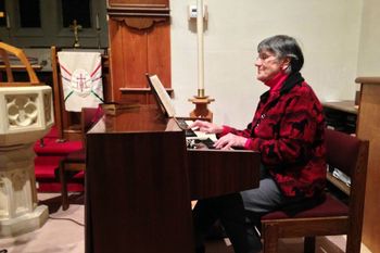 We love it when the worship band includes an organist! St. Paul's Church, Hampton.
