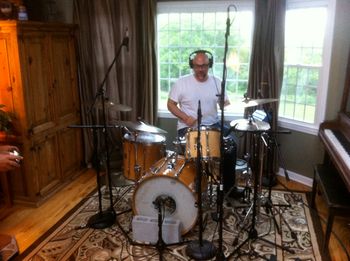 Tracking drums with Mike Levesque
