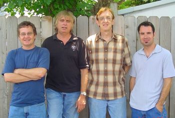Vic, Mike, Bill Kirchen and Nico - recording in Austin, 2006
