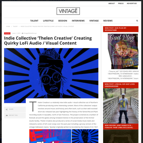 Thelen Creative Vintage Media Group 2021 Creative Audio Visual Creation