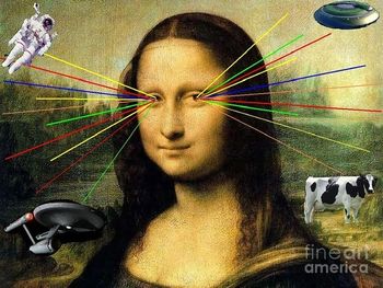 Mona Lisa with Lasers
