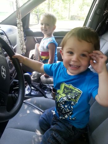 Literally turned around for a second and these cutie pies climbed into my car at this Canadian Fest and stole my heart
