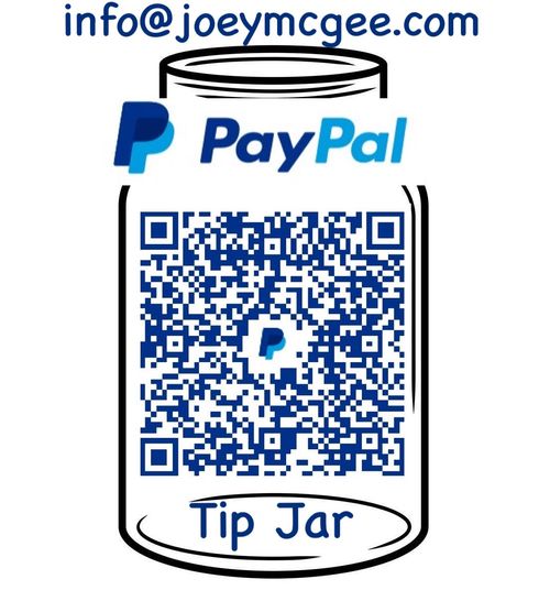 Joey McGee PayPal Tip Jar