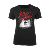 Psychedelic "Guitar Wolf Logo"  Esoteric Cat Shirt Womens