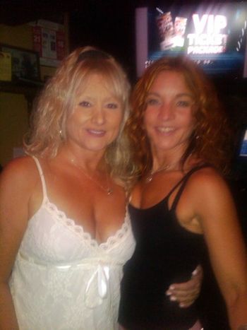 Kim and Lisa Guyer at one of Lisa's shows
