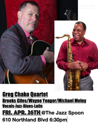 Greg Chako & Brooks Giles, w/Wayne Yeager (organ) and Michael Meloy