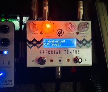 GFI Specular Tempus reverb pedal, used on "A Cello in my Dreams - DAWless Mix"
