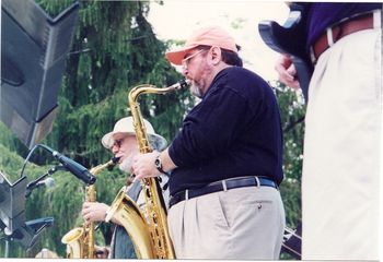 Delaware Water Gap festival with buddy, George Young, 1995
