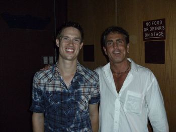 Backstage after opening for Johny Lang in Calgary Aug 2008
