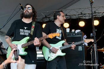 With Billy Iuso at Paulie's NOLA Blues Fest in Worcester MA 2012
