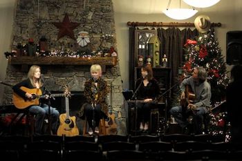 Sara Hickman Blue Rock Studios Christmas Show featuring Elizabeth Wills, Billy Crockett, Chip Dolan and me
