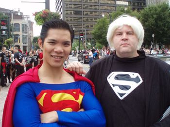 Superman and Andy Warhol
